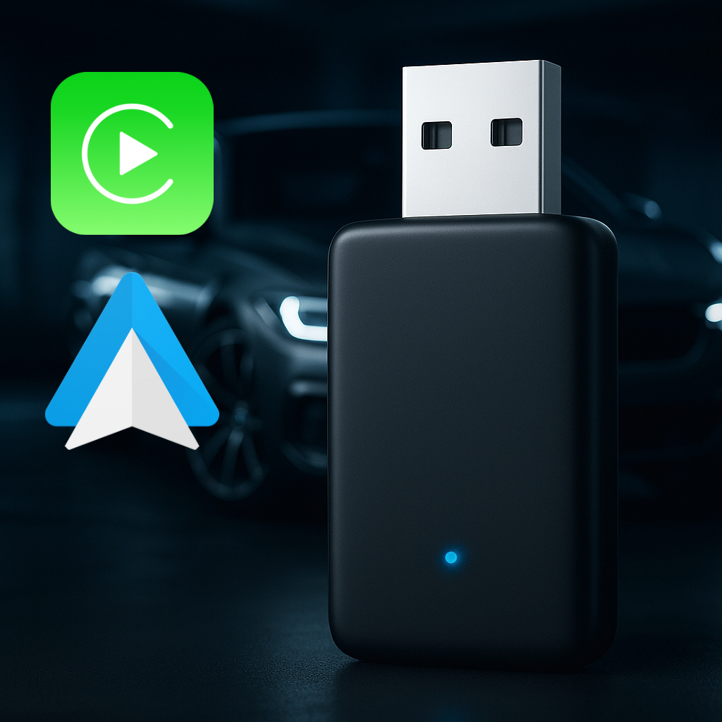 Kablosuz CarPlay & Android Auto Adaptörü – Tak ve Çalıştır Mini Dönüştürücü
